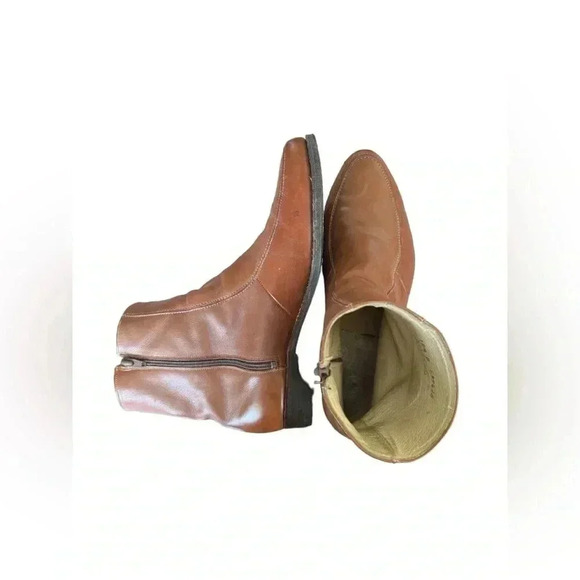 Florsheim Vintage 70s Distressed Browns Men's Chelsea Boots Size 10 1/2 D - Picture 13 of 16